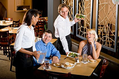 The server has a lot of responsibility to ensure the customer is happy and satisfied.