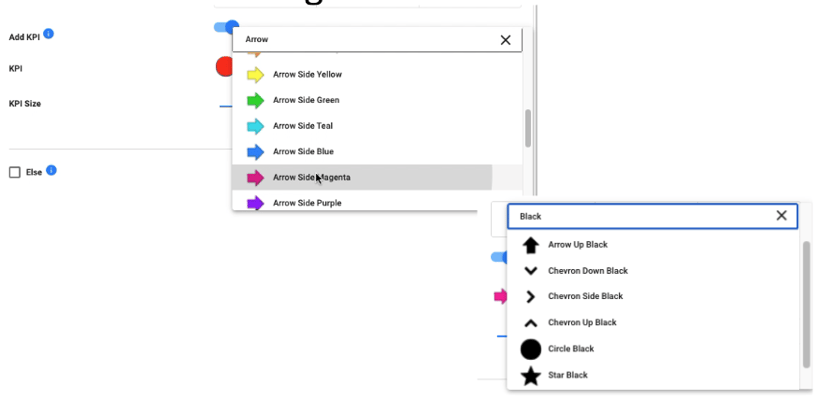 Conditional Logic- KPI options