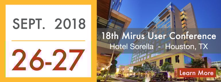 Mirus User Conference 2018 Mirus User Conference 2018