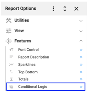 Where to find conditional logic